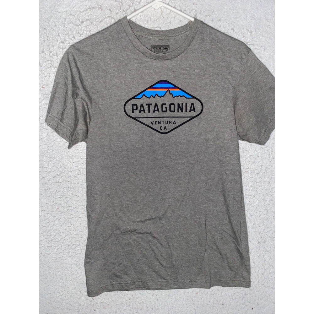 Patagonia Slim Fit Short Sleeve 100% Cotton Mens Tshirt Top Tee Shirt Sz S